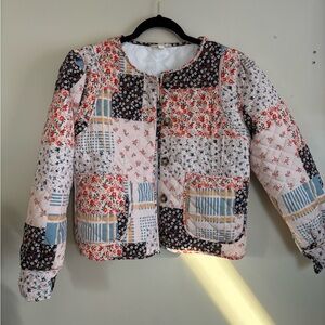Floral Patchwork Quilted Women's Jacket